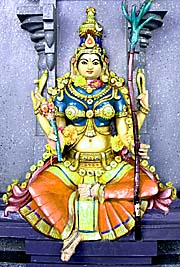 Hindu Goddess in Mahamariamman Temple, Penang