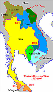 Asienreisender - Siam's Territorial Losses