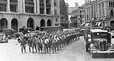 Japanese Troops in Singapore 1942