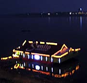 Karaoke Boat on the Mekong River in Takhek by Asienreisender