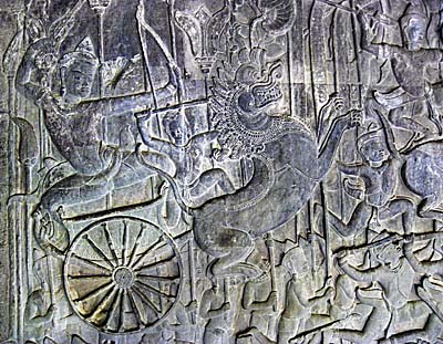 Engravement in Angkor Wat by Asienreisender