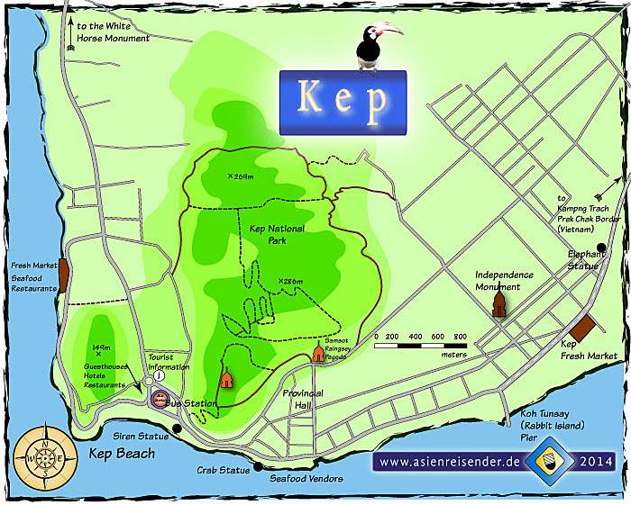 Map of Kep by Asienreisender