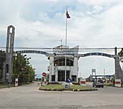 The Entrance Gate of Sihanoukville's Commercial Port by Asienreisender