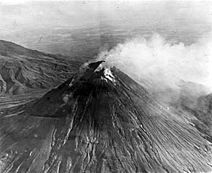 An Aerial Image of Merapi's 1930 Outbreak