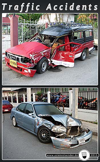 'Damaged Cars in Nakhon Si Thammarat' by Asienreisender