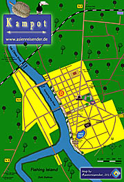 'Map of Kampot' by Asienreisender