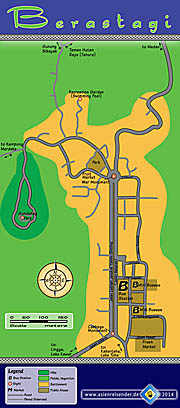 'Map of Berastagi/Brastagi' by Asienreisender