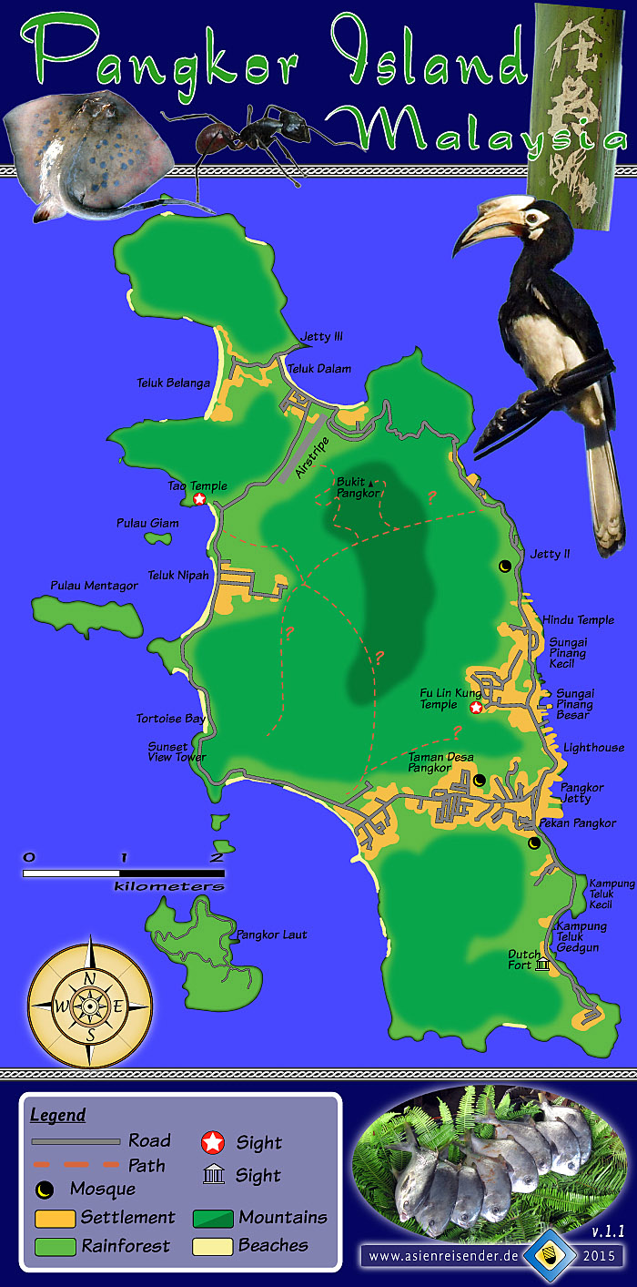 'Map of Pangkor Island' by Asienreisender