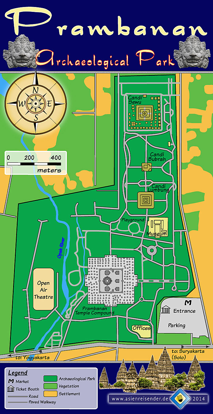 'Map of Prambanan Archaeological Park' by Asienreisender