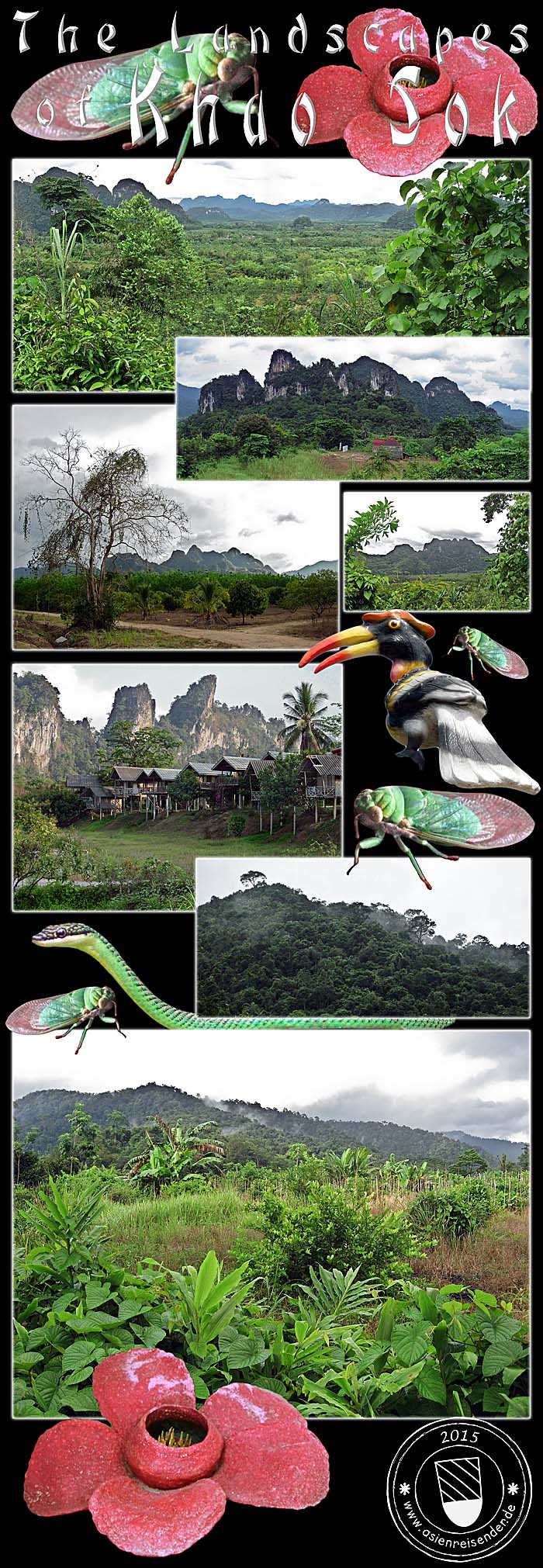Photocomposition 'Landscapes of Khao Sok' by Asienreisender