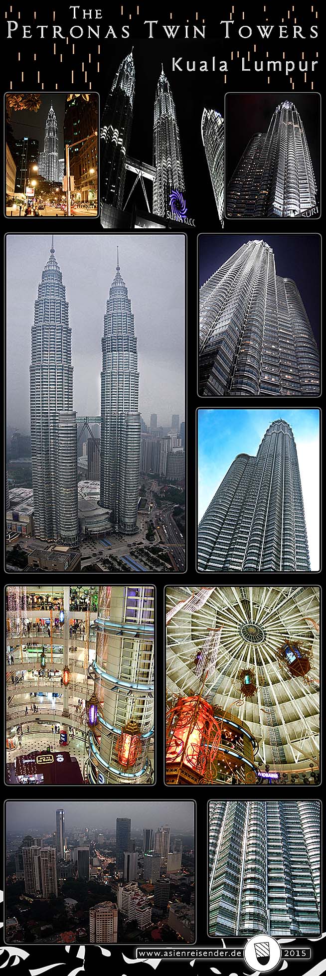 'Photocomposition Petronas Twin Towers, Kuala Lumpur' by Asienreisender