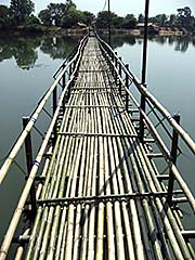 'A long Bamboo Bridge to an Isle on the Mun River' by Asienreisender