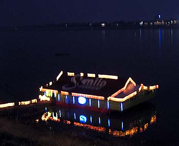 'Karaoke Restaurant on the Mekong River at Thakhek' by Asienreisender