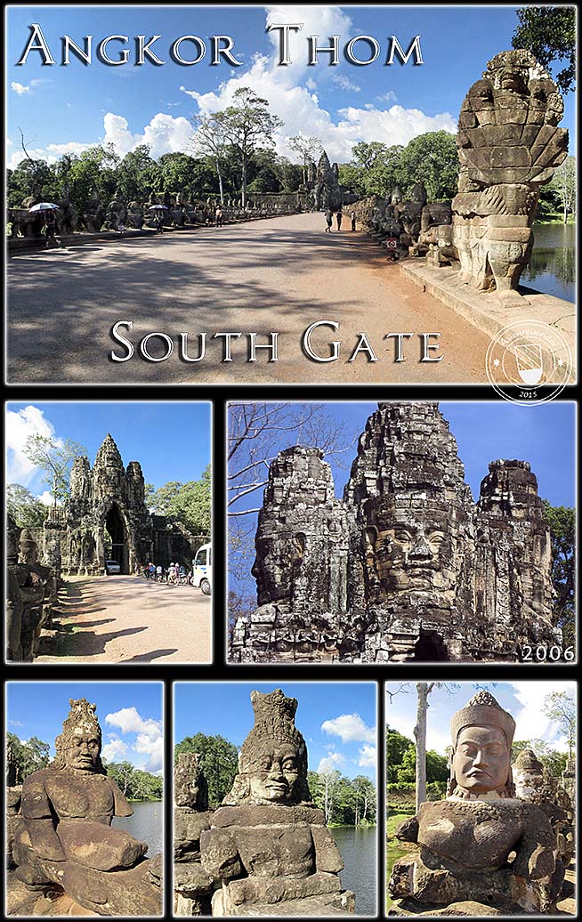 'Photocomposition Angkor Thom - South Gate' by Asienreisender