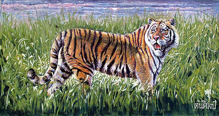 'Painting of a Tiger at Dusit Zoo | Bangkok' by Asienreisender