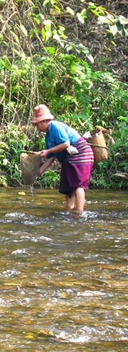 'Woman Fishing in Nam Klong River' by Asienreisender