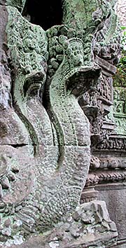'Two Nagas in Ta Prohm' by Asienreisender