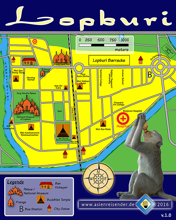 'Map of Lopburi' by Asienreisender